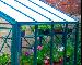 GREENHOUSES - Aluminium high level shelving coloured finish