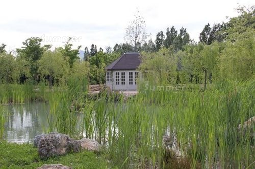 A Summer log cabin at a hotel in Tuscany