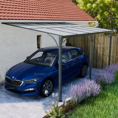 Aluminium Carport 395 - Polycarbonate Roof