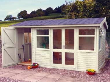 Side Door Apex Summerhouse 576 - Two Rooms, Double Glazed