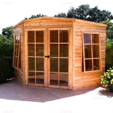 Corner Summerhouse 082 - Shiplap, FSC® Certified