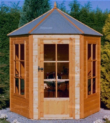 Hexagonal Summerhouse 083 - Shiplap, FSC® Certified