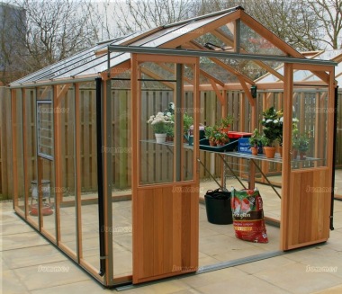 Cedar Greenhouse 323 - Aluminium Hybrid