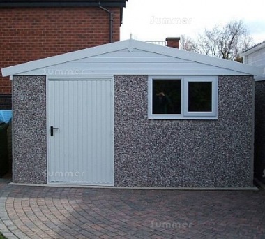 Spar Apex Concrete Shed 692 - PVCu Window and Fascias