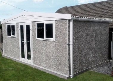 Spar Apex Concrete Shed 777 - PVCu Windows, Fascias and Doors