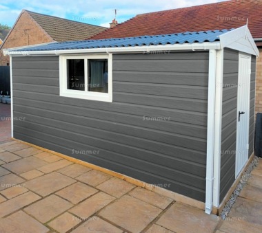 Composite Apex Concrete Shed 788 - PVCu Window and Fascias