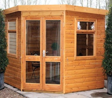 Corner Summerhouse 572 - Double Glazed