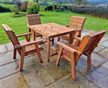 4 Seater Dining Set 639 - Armchairs, Rectangular Table 4 Seater Dining Set 639 - Armchairs, Rectangular Table