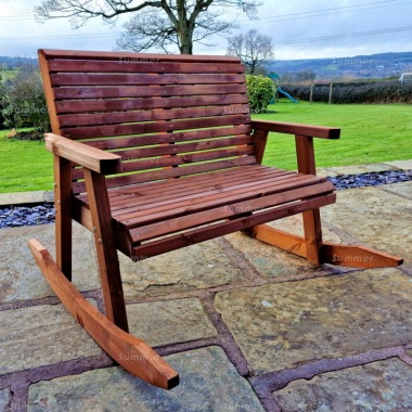 Rocking Bench 734 - Brown Finish