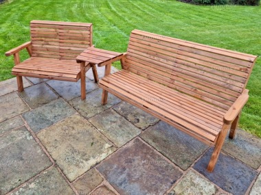 5 Seater Companion Set 747 - Angled Tray, Chunky Framing, Brown Finish 5 Seater Companion Set 747 - Angled Tray, Chunky Framing, Brown Finish