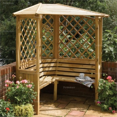 Corner Arbour 52 - Pressure Treated, FSC® Certified