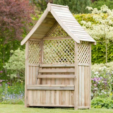 Pressure Treated Arbour 940 - Built In Storage, PEFC Certified Pressure Treated Arbour 940 - Built In Storage, PEFC Certified