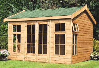 Side Door Apex Summerhouse 30 - Double Glazed