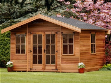 Georgian Apex Summerhouse 318 - Double Glazed