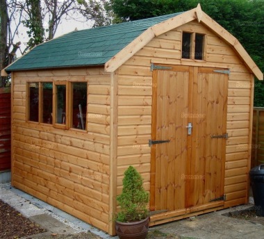 Shiplap Barn Style Apex Shed 197 - All T and G, Fitted Free Shiplap Barn Style Apex Shed 197 - All T and G, Fitted Free