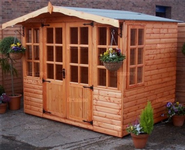 Georgian Apex Summerhouse 11 - Double Door, Fitted Free