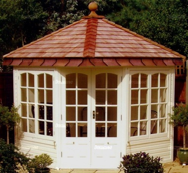 Corner Summerhouse 511 - Georgian Glazing