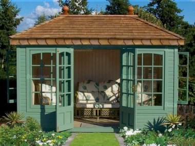 Hipped Summerhouse 512 - Georgian Glazing