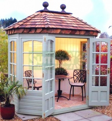 Octagonal Summerhouse 514 - Georgian Glazing