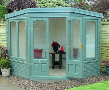 Corner Summerhouse 604 - Large Panes