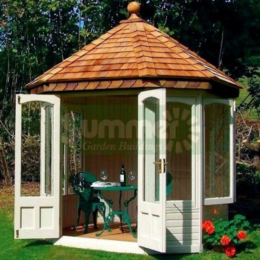 Octagonal Summerhouse 632 - Large Panes