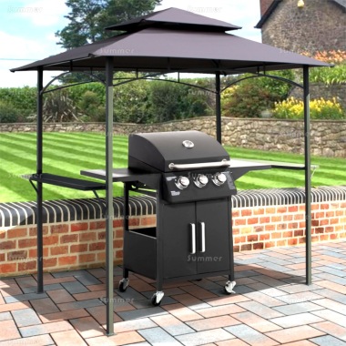 Metal Gazebo 194 - Barbecue Shelter with Shelves Metal Gazebo 194 - Barbecue Shelter with Shelves