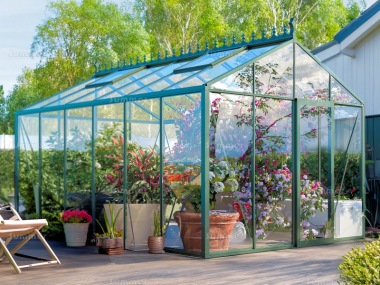 Aluminium Greenhouse 751 - Box Section, Powder Coated