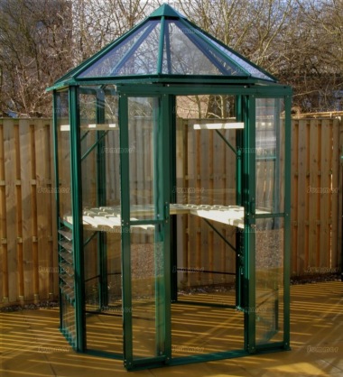 Aluminium Octagonal Greenhouse 601 - Toughened Glass