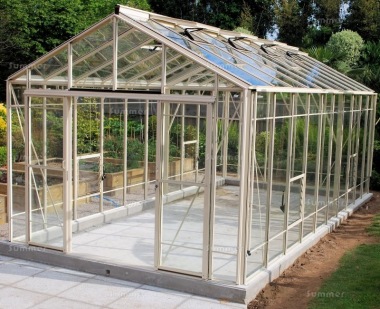 Aluminium Greenhouse 616 - Extra Tall, Double Door