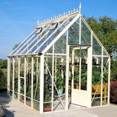 Aluminium Victorian Greenhouse 670 - Box Section, Glass To Ground Aluminium Victorian Greenhouse 670 - Box Section, Glass To Ground