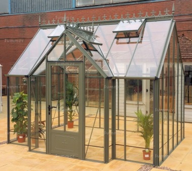 Large Aluminium Orangery 730 - Valley Roof, Box Section