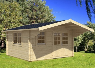 Apex 70mm Log Cabin 449 - Bespoke, Double Glazed Apex 70mm Log Cabin 449 - Bespoke, Double Glazed