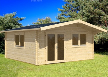 Apex 70mm Log Cabin 470 - Bespoke, Double Glazed