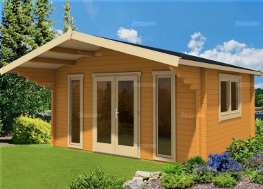 Apex 70mm Log Cabin 489 - Bespoke, Double Glazed