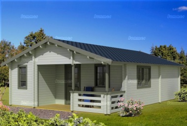 Four Room Apex Log Cabin 818 - Double Glazed, Integral Porch