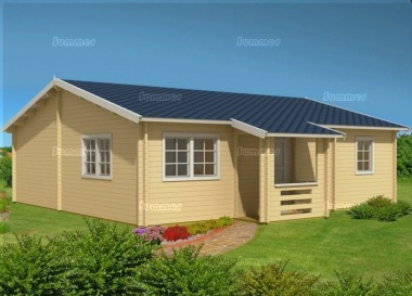 Five Room Side Door Apex Log Cabin 820 - Double Glazed Five Room Side Door Apex Log Cabin 820 - Double Glazed