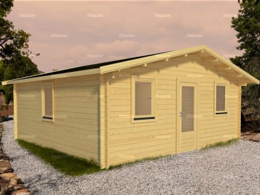 Apex Single Door Log Cabin 570 - Double Glazed