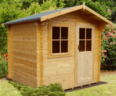 Georgian Apex Single Door Log Cabin 128 - FSC® Certified Georgian Apex Single Door Log Cabin 128 - FSC® Certified