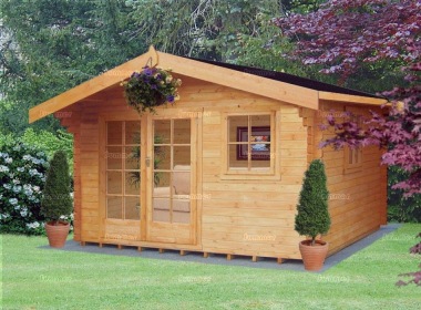 Georgian Apex Double Door Log Cabin 138 - FSC® Certified