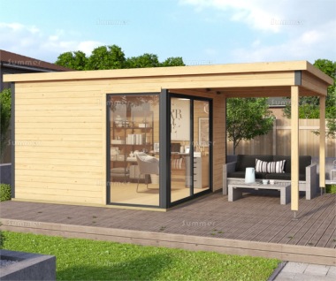 45mm Log Cabin 143 - Modern Aluminium Hybrid, FSC® Certified