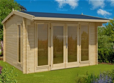 Side Door Apex Log Cabin 273 - Double Glazed, FSC® Certified