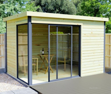 45mm Log Cabin 367 - Modern Aluminium Hybrid, FSC® Certified