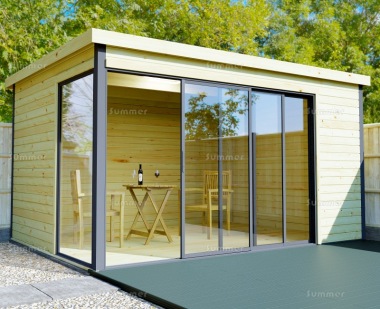 45mm Log Cabin 399 - Modern Aluminium Hybrid, FSC® Certified