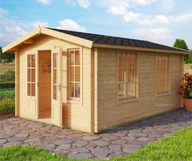 Apex 45mm Log Cabin 61 - Double Door, FSC® Certified