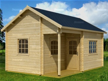 Two Room Apex 70mm Log Cabin 74 - Double Glazed, FSC® Certified Two Room Apex 70mm Log Cabin 74 - Double Glazed, FSC® Certified