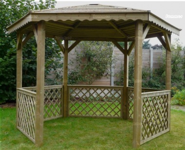 Gazebo 773 - Hexagonal, Pressure Treated, FSC® Certified