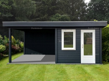 28mm Gazebo 255 - With Integral Summerhouse, EPDM Roof 28mm Gazebo 255 - With Integral Summerhouse, EPDM Roof