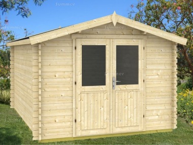 Log Cabin Shed 414 - 28mm Logs, Plain or Georgian Log Cabin Shed 414 - 28mm Logs, Plain or Georgian