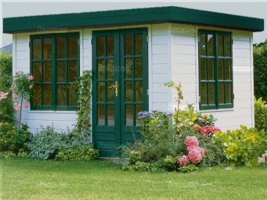 Georgian Double Glazed Pent Roof Log Cabin 300 - Bespoke