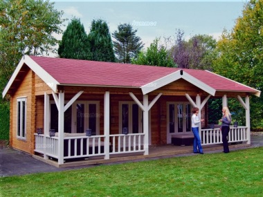 Clocktower Log Cabin 486 - Double Glazed, Felt Tiles